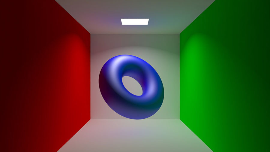 Cornell Box rendered in Vray