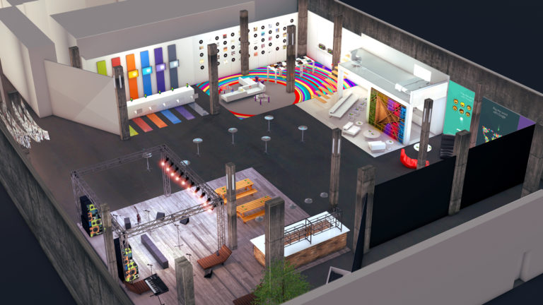 Sự kiện render Google vào khoảng năm 2013. Thiết kế bởi Mas Design + Events.
Thật khó để nhìn vào những bản render cũ và không muốn cải thiện chúng.