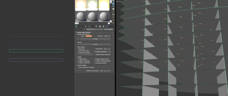 Forest Pack cũng được sử dụng để tạo ra ánh sáng bên trong các tầng của các tòa nhà
