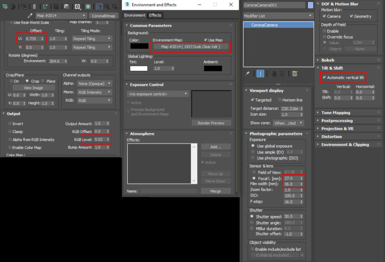 Việc thiết lập ánh sáng
