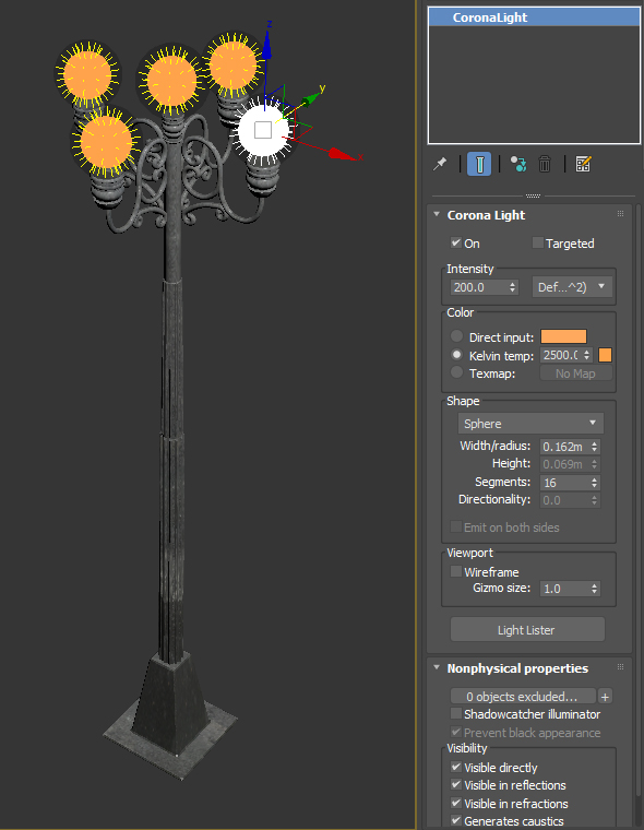 Một trong số những đèn đường- instancing đã được sử dụng để giữ hiệu suất
