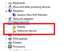  
Device Manager báo lỗi chấm than, chưa nhận driver GPU
