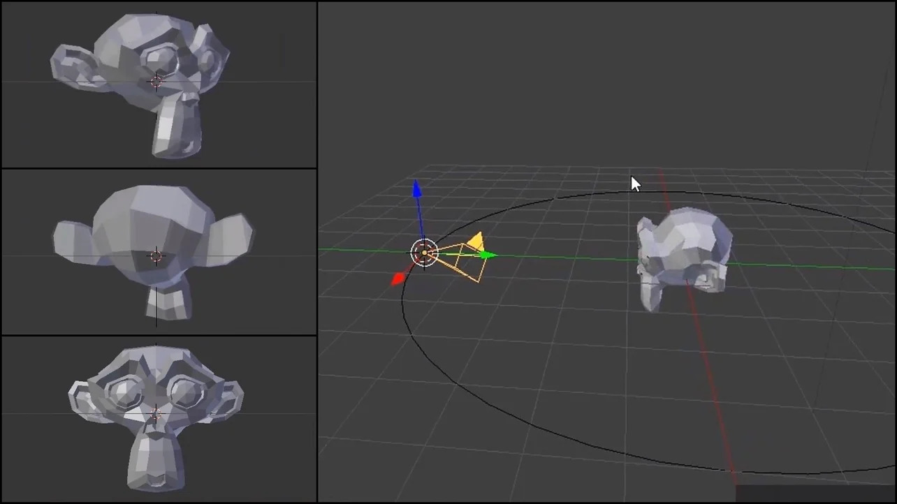 how to move around in camera view blender