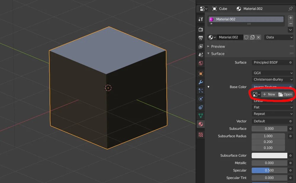 Nhập Texture vào một khối lập phương trong Blender
