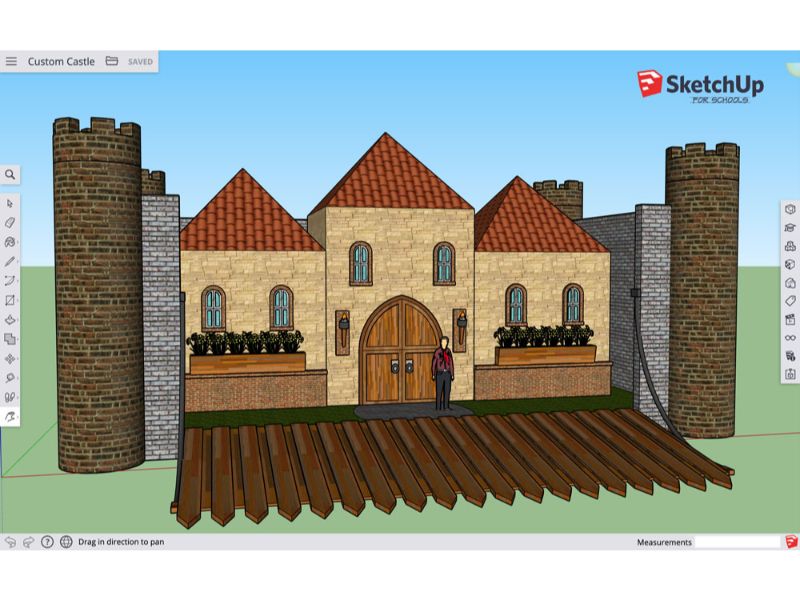 Dự án “Lâu đài tùy chỉnh” có thể in 3D là một trong những giáo án yêu thích của chúng tôi có trong SketchUp dành cho Trường học.