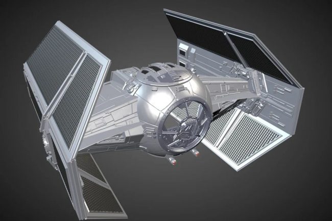 A Star Wars TIE Fighter trên Clara.io (Nguồn: saleh qua Clara.io)