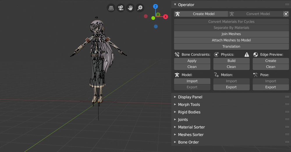 Blender & MMD: Cách nhập Mô hình MMD vào Blender 1