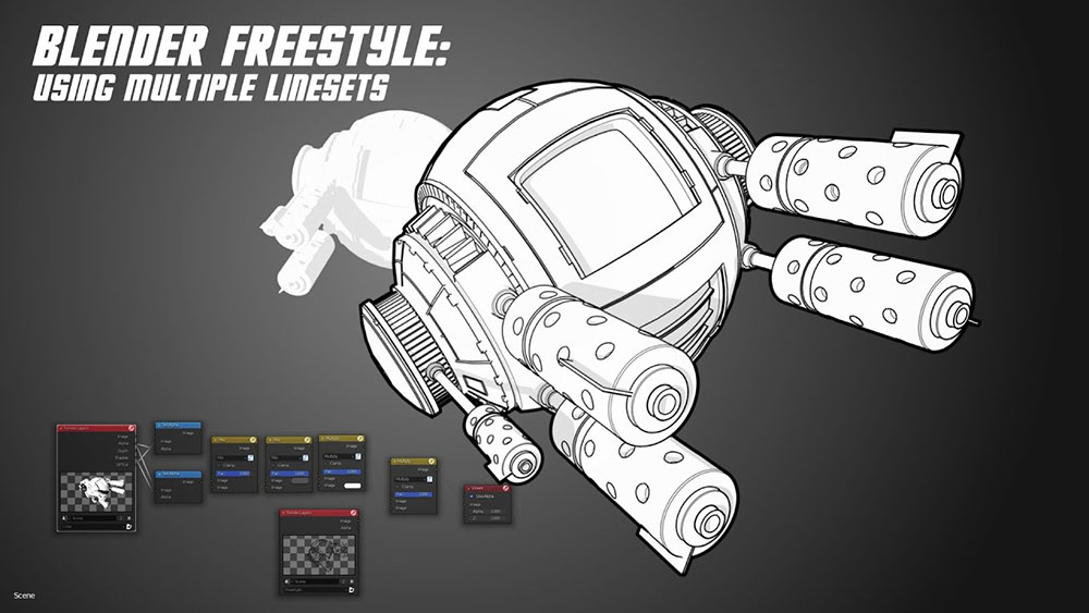Irender vn irenderfarm v i blender blender freestyle c ch t o npr