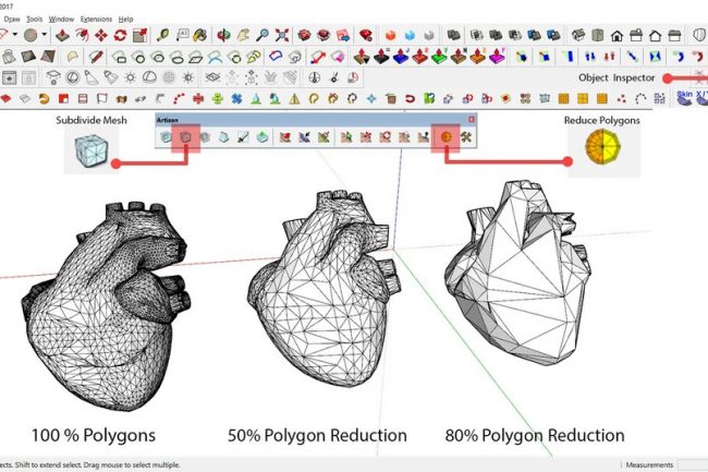 Mô hình trai tim đa giác