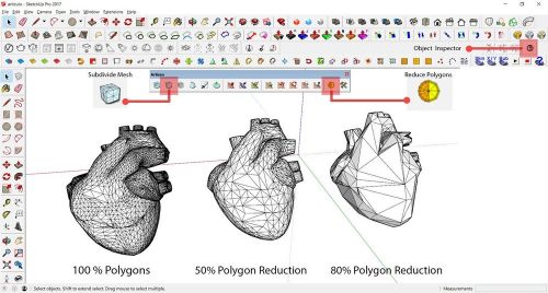 Một trái tim ít đa dạng trong Sketchup. Nguồn: Genaro Ponce / All3DP