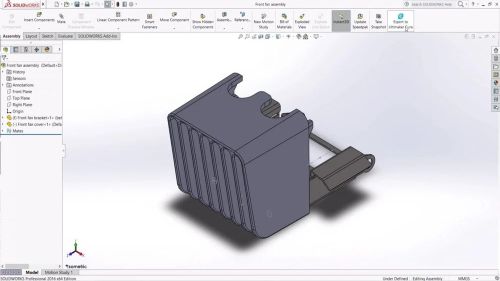 Giao diện SolidWorks. Nguồn: Ultimake