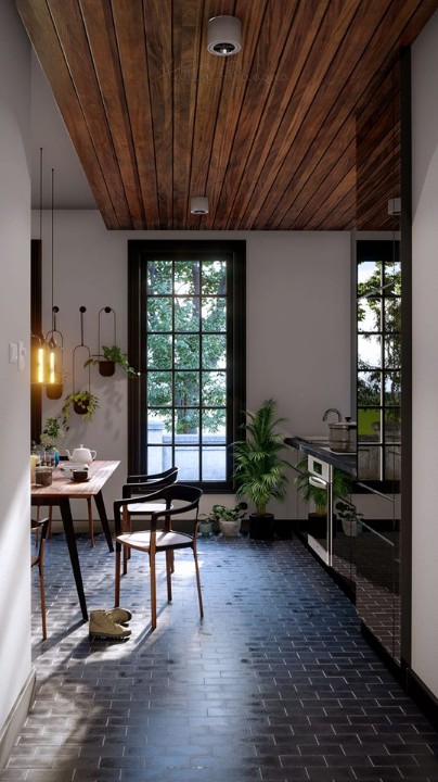 Nhà bếp vào một ngày bận rộn, kết xuất trong Lumion bởi Aditya Pradana