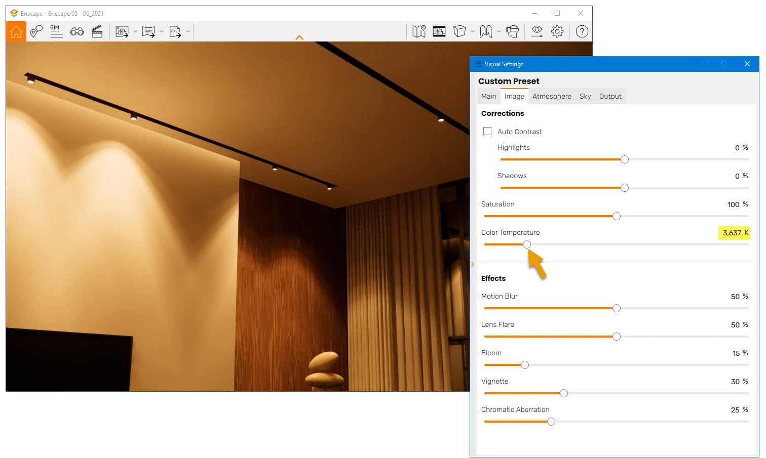 Adjusting Color Temperature for entire scene