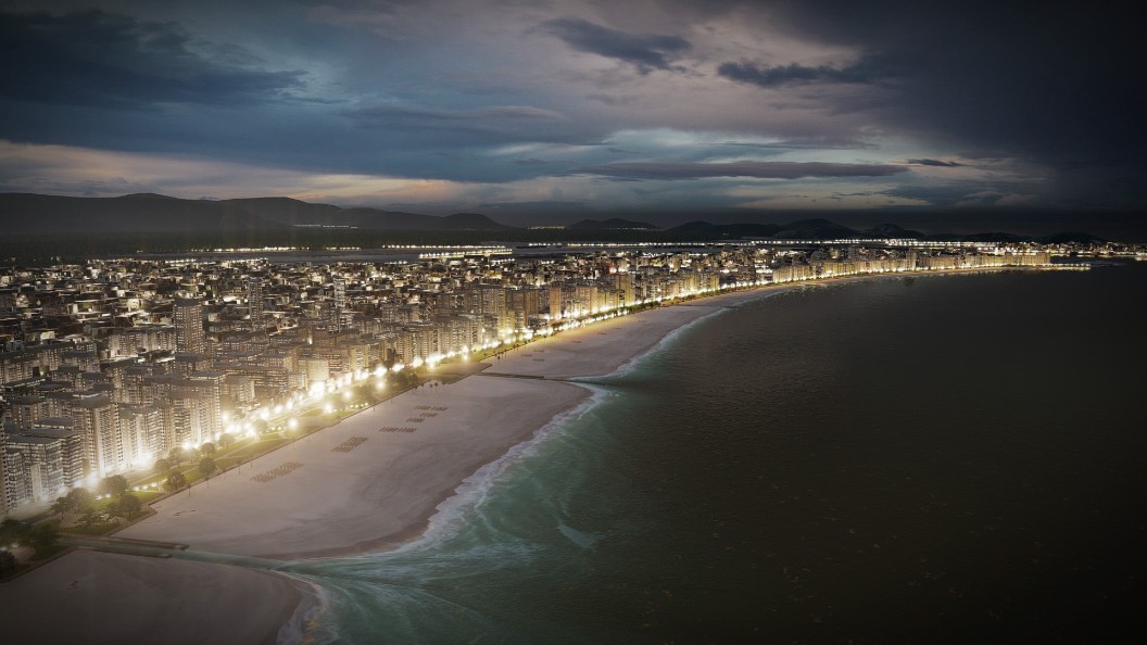 Đường bờ biển, kết xuất trong Lumion bởi Gilson Antunes