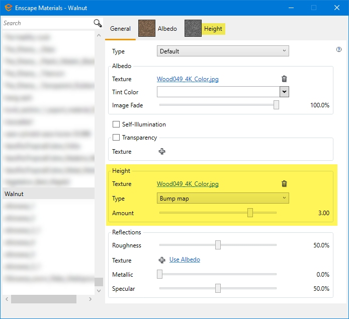 Height texture áp dụng trên albedo
