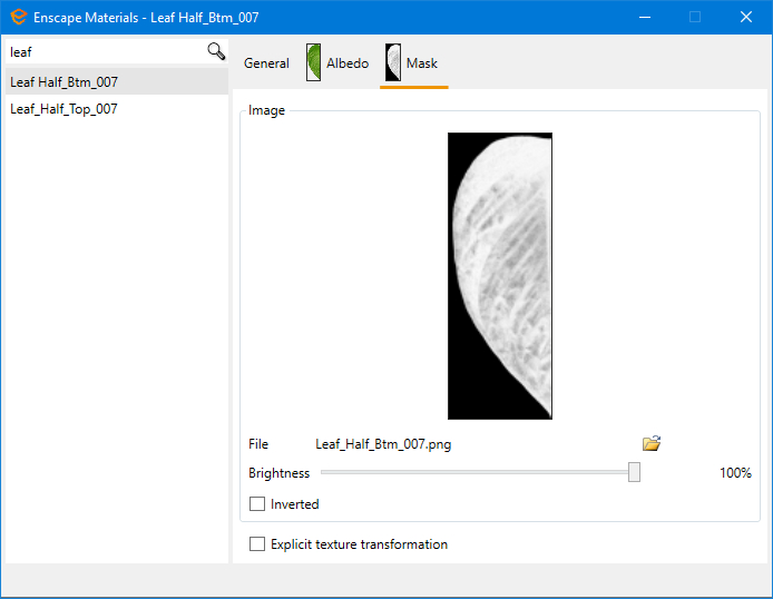 Cài đặt Mask của Foliage