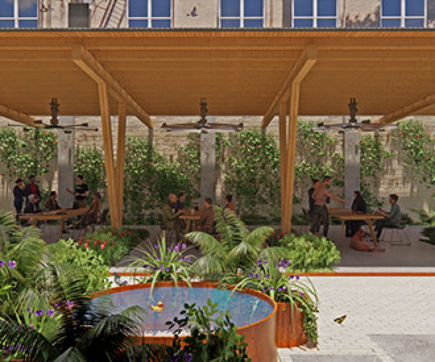 Hồ | Flato's San Antonio, Texas kết xuất với Enscape 3.1