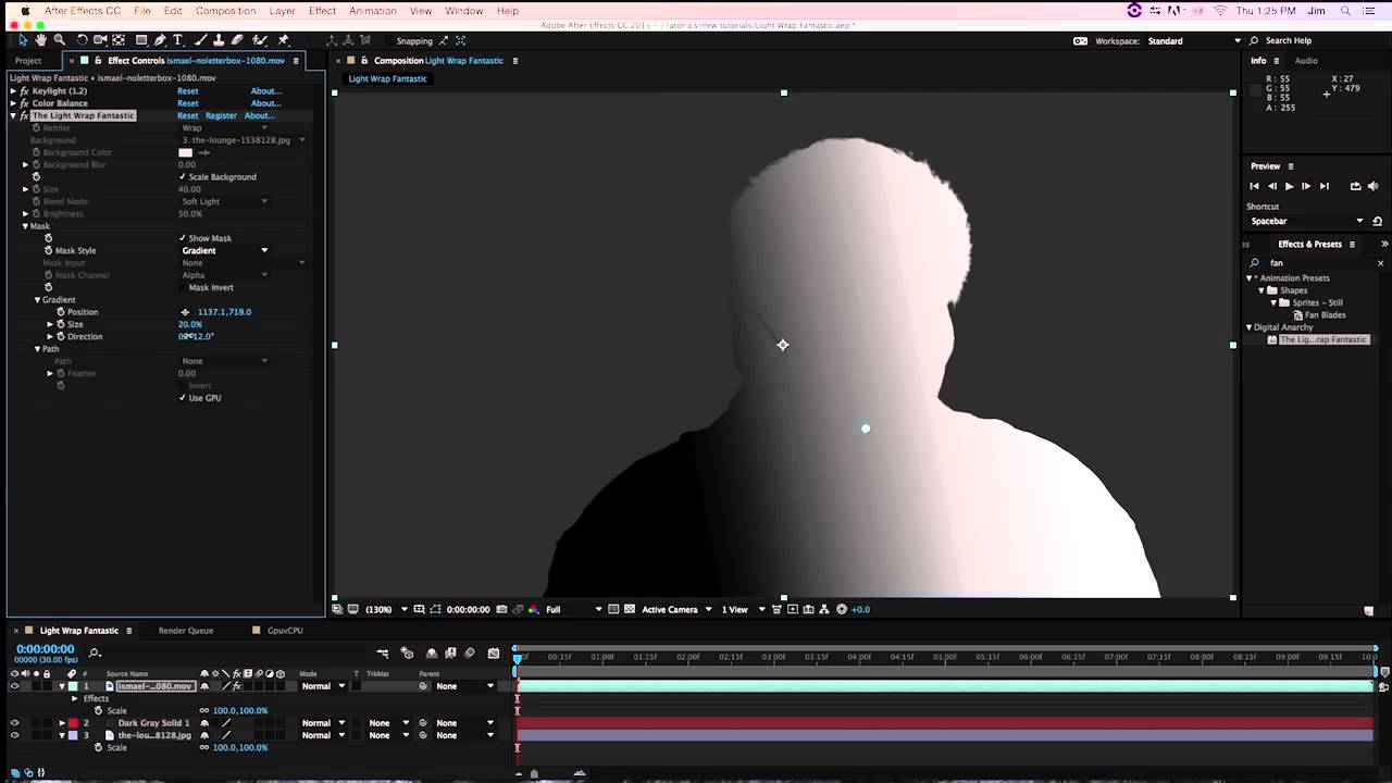 download light wrap after effects