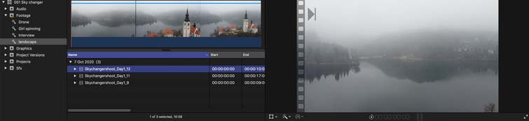 FCPX’s keyword collection allows you to tag clips with specific words or phrases.