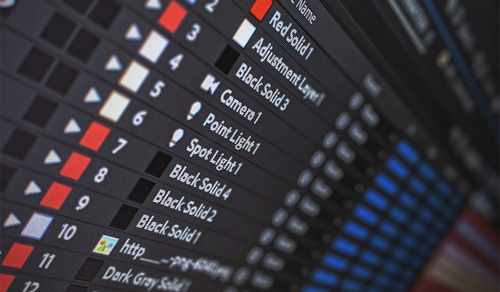 Một đại diện điển hình của các Lớp After Effects. (Nguồn hình ảnh: premiumbeat.com.com)