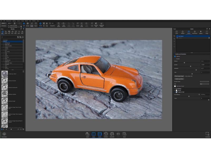 Thời gian kết xuất thực trong Keyshot (Nguồn hình ảnh: easyrender.com)