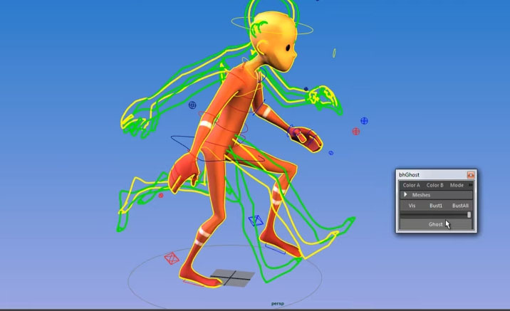 Bh_Ghost Onion Skin Tool for Maya - FREE (Nguồn hình ảnh: Thinking Animation)