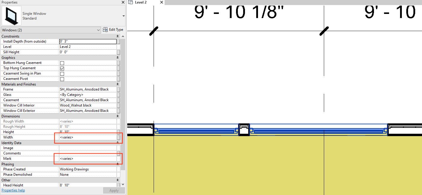 Tùy chỉnh giá trị tham số trong mục Additional Settings and Multiple Value Indication (Source: blog.bimsmith.com)