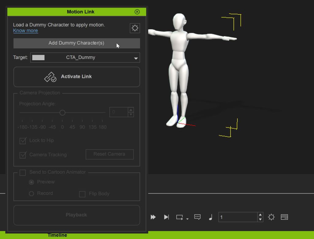 Plugin Motion Link trong iClone.