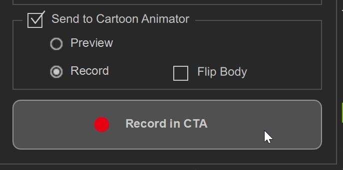 Click “Send to Cartoon Animator' và nhấp vào “Preview in CTA”