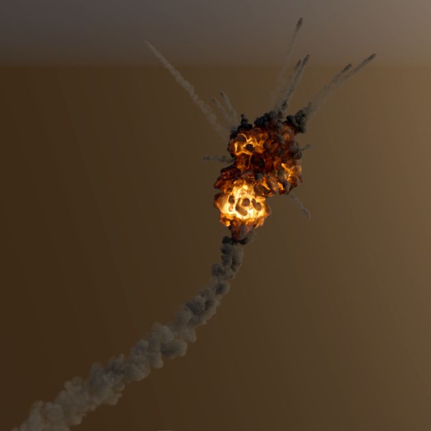 Ví dụ về vụ nổ tên lửa