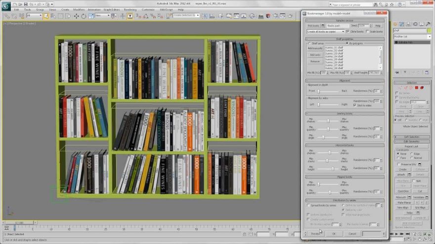 plugin dùng trong 3Ds Max - Book manager