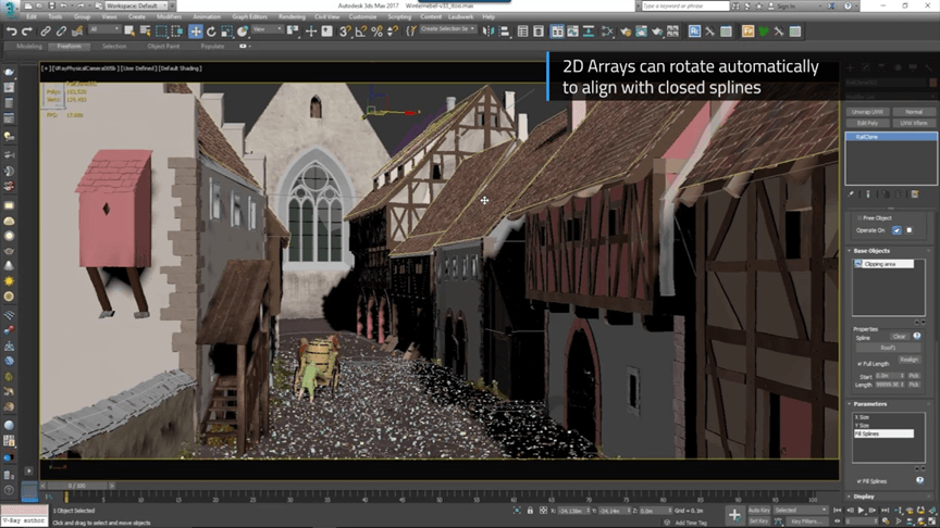plugin dùng trong 3Ds Max - Rail Clone