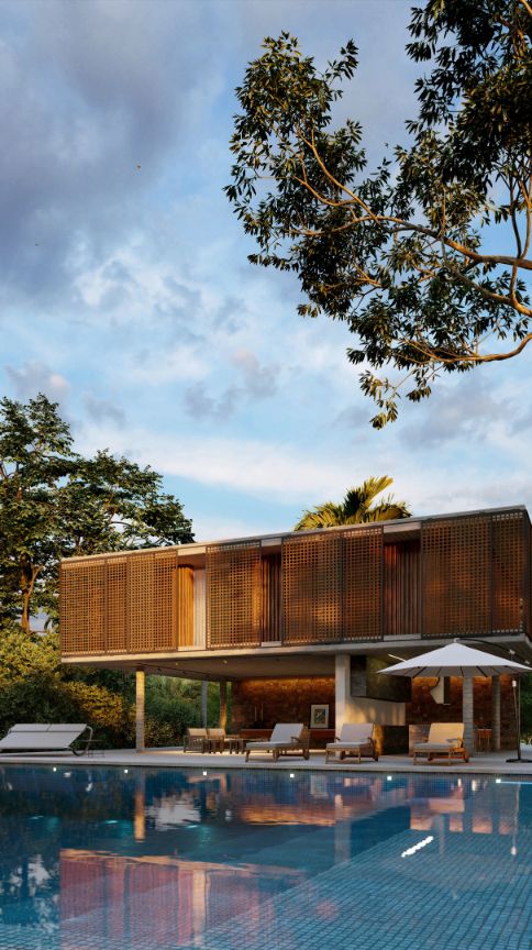 Làm thế nào để các mô hình và vật liệu trong kết xuất Lumion 10.5 này mang lại cho thiết kế một cá tính độc đáo?