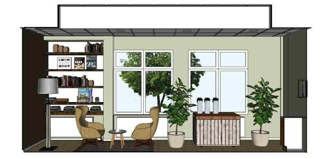 Làm việc trực tiếp với thiết kế trong SketchUp.