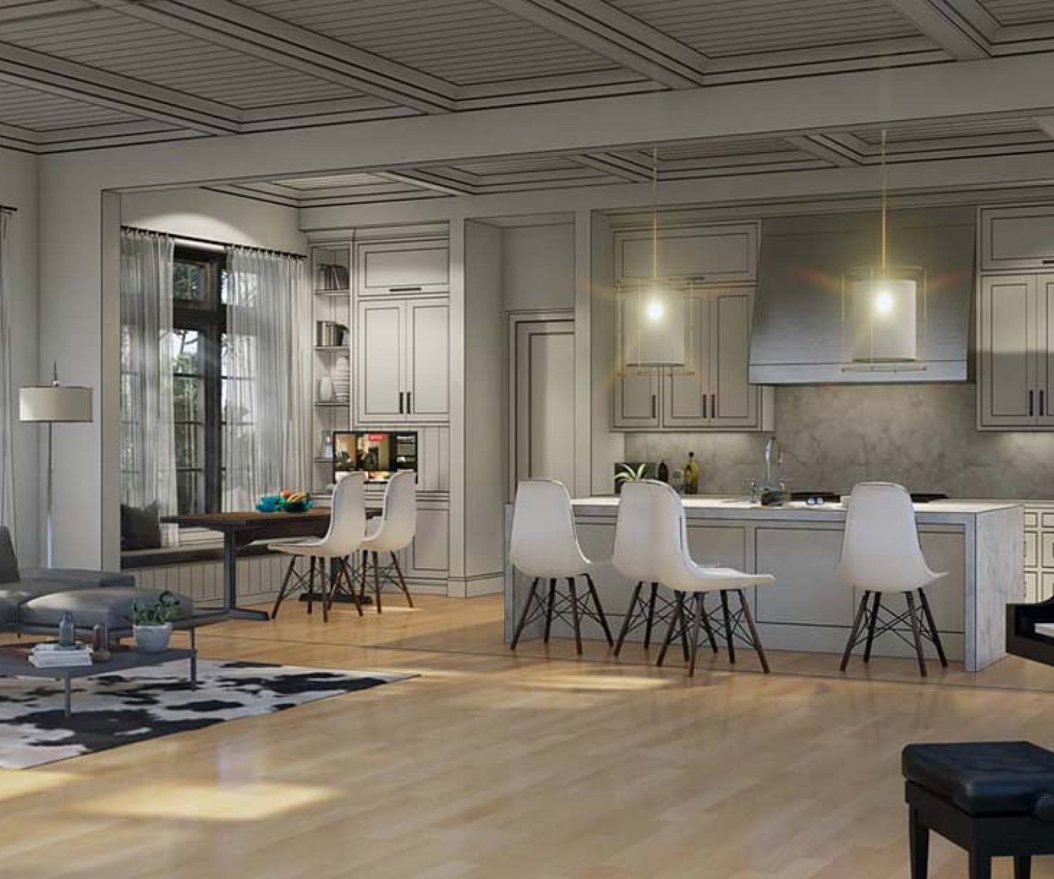Hình ảnh sơ bộ, được render bằng Lumion 10 bởi MOrenders; thiết kế và mô hình 3D từ SketchUp 3D Warehouse.