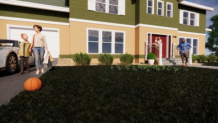 Vật liệu cỏ mặc định của Revit