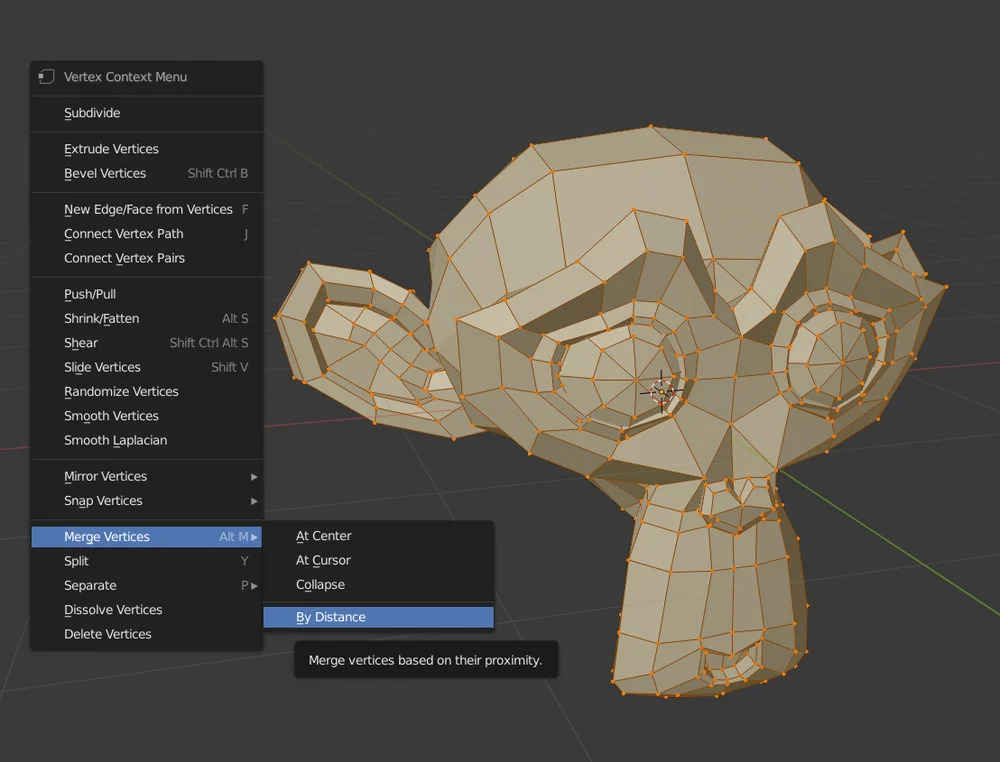Hướng dẫn loại bỏ doubles trong Blender irender.vn