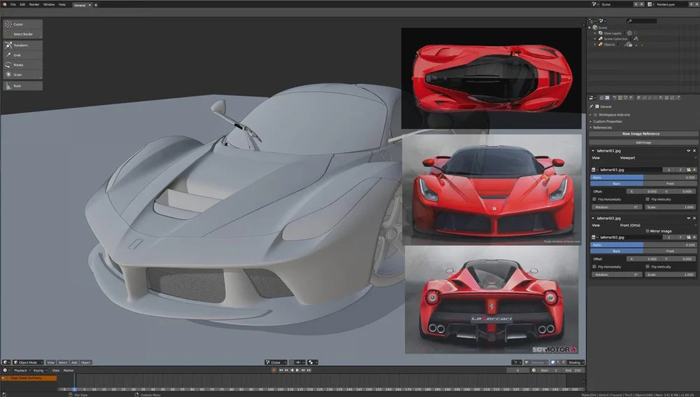 Blender: Vài nét về Background Image (Hình nền)