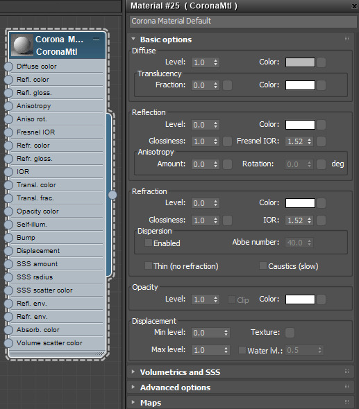 Tìm hiểu về các loại vật liệu trong Corona 1