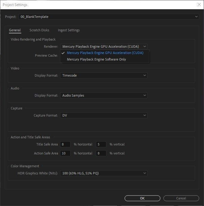 Project Settings in Adobe Premiere Pro (Source image: schoolofmotion.com)