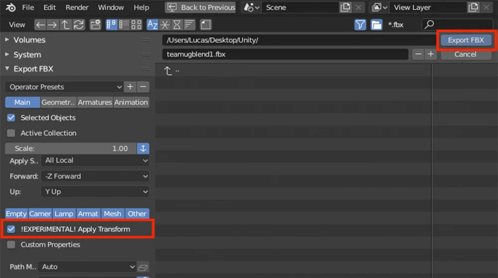 Cách đơn giản nhập mô hình Blender sang Unity 6