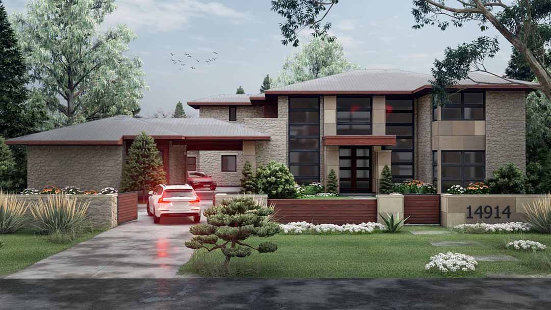 Cabin hiện đại được thiết kế bởi KDDesign, được kết xuất trong Lumion 10 bởi MOrenders.
