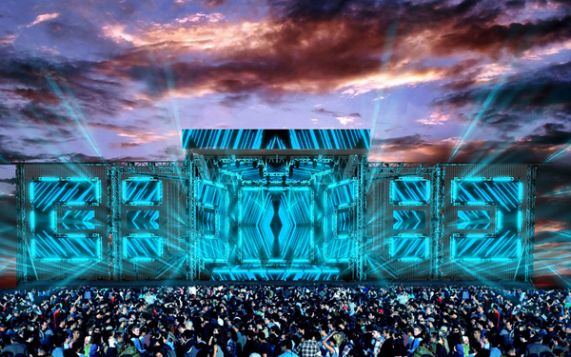 SJ Lighting mang đến những hình ảnh tuyệt đẹp, như sân khấu này tại Lollapalooza 2017, nó trông thật sống động.