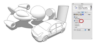 Sử dụng Độ dày Profiles là 1 pixel sẽ làm cho các đối tượng tròn tách biệt khỏi phông nền.