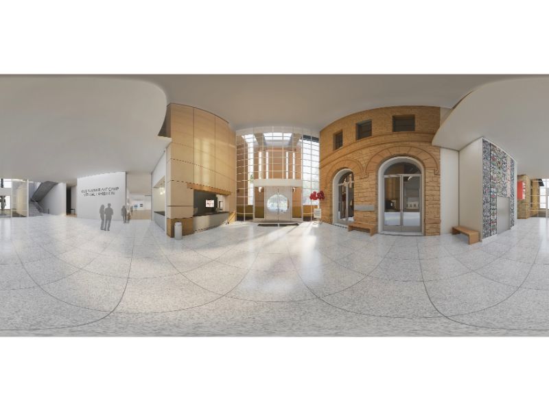 Bản kết xuất 360 độ cuối cùng của sảnh bên trong.