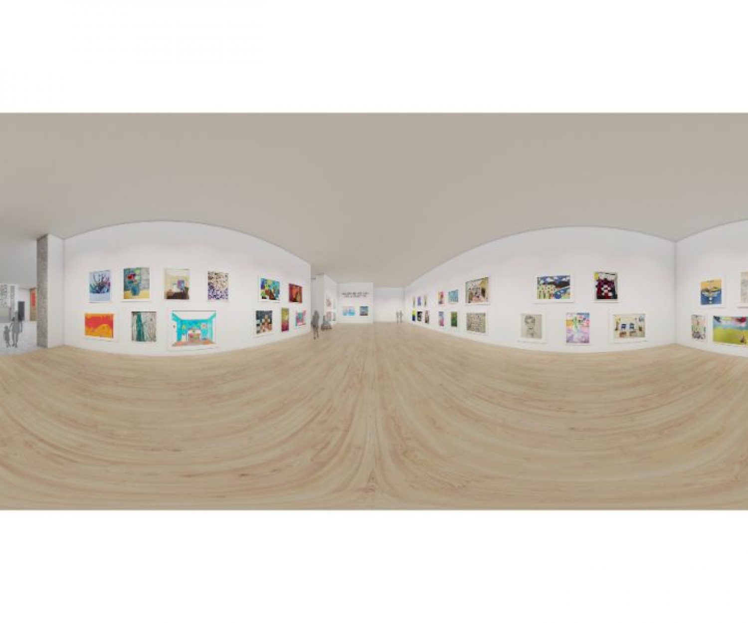 Tất cả các tác phẩm nghệ thuật được trưng bày trong suốt buổi triển lãm.