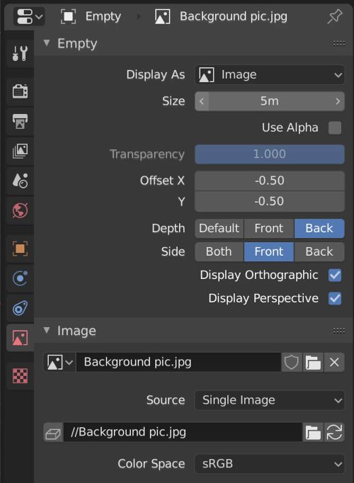 Blender: Vài nét về Background Image (Hình nền) 4