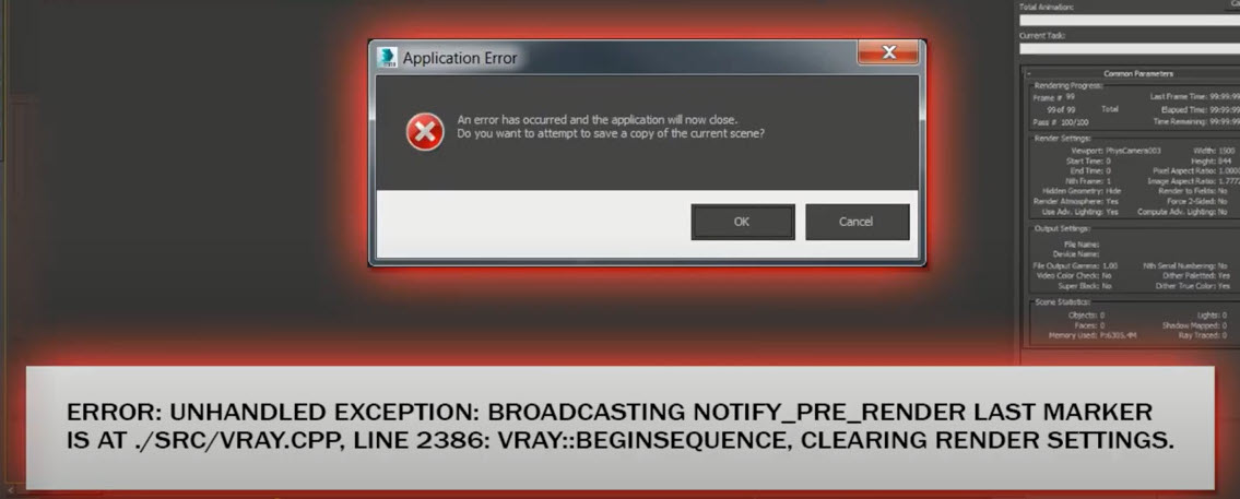 Lỗi trong Vray cho 3Dsmax và cách khắc phục 3