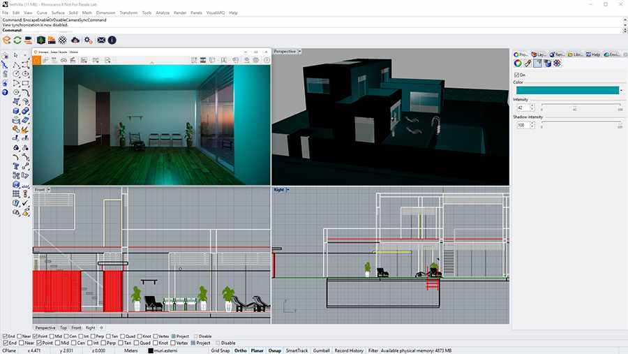 Chiếu sáng trong Rhino và Enscape với iRender 5