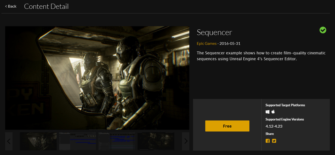 Khung cảnh từ Sequencer Subway Project (Nguồn hình ảnh: docs.unrealengine.com)